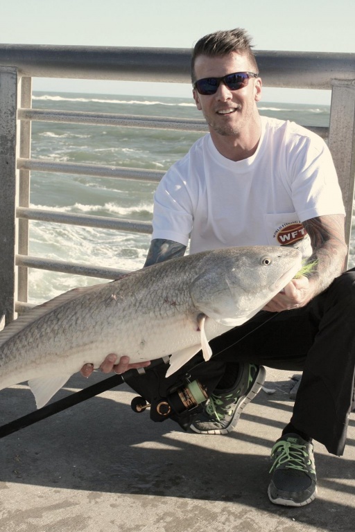 Dennis Vereet avec une superbe ombrine, lors d'un voyage en Floride